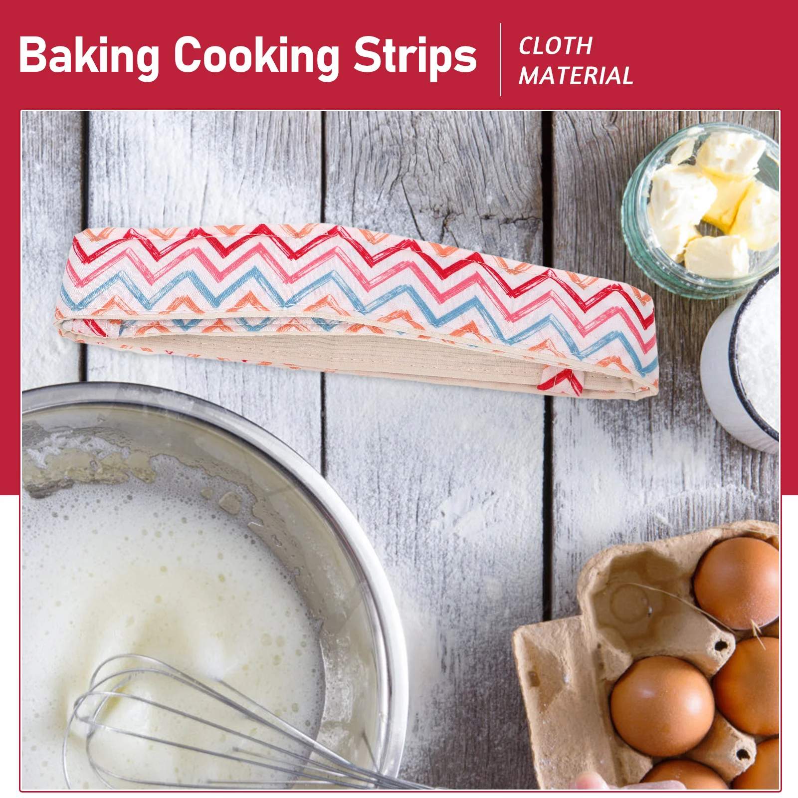 

2pcs Cake Mold Binding Strips Cloth Reusable Anti-deformation Baking Tools Premium Quality Kitchen Accessories