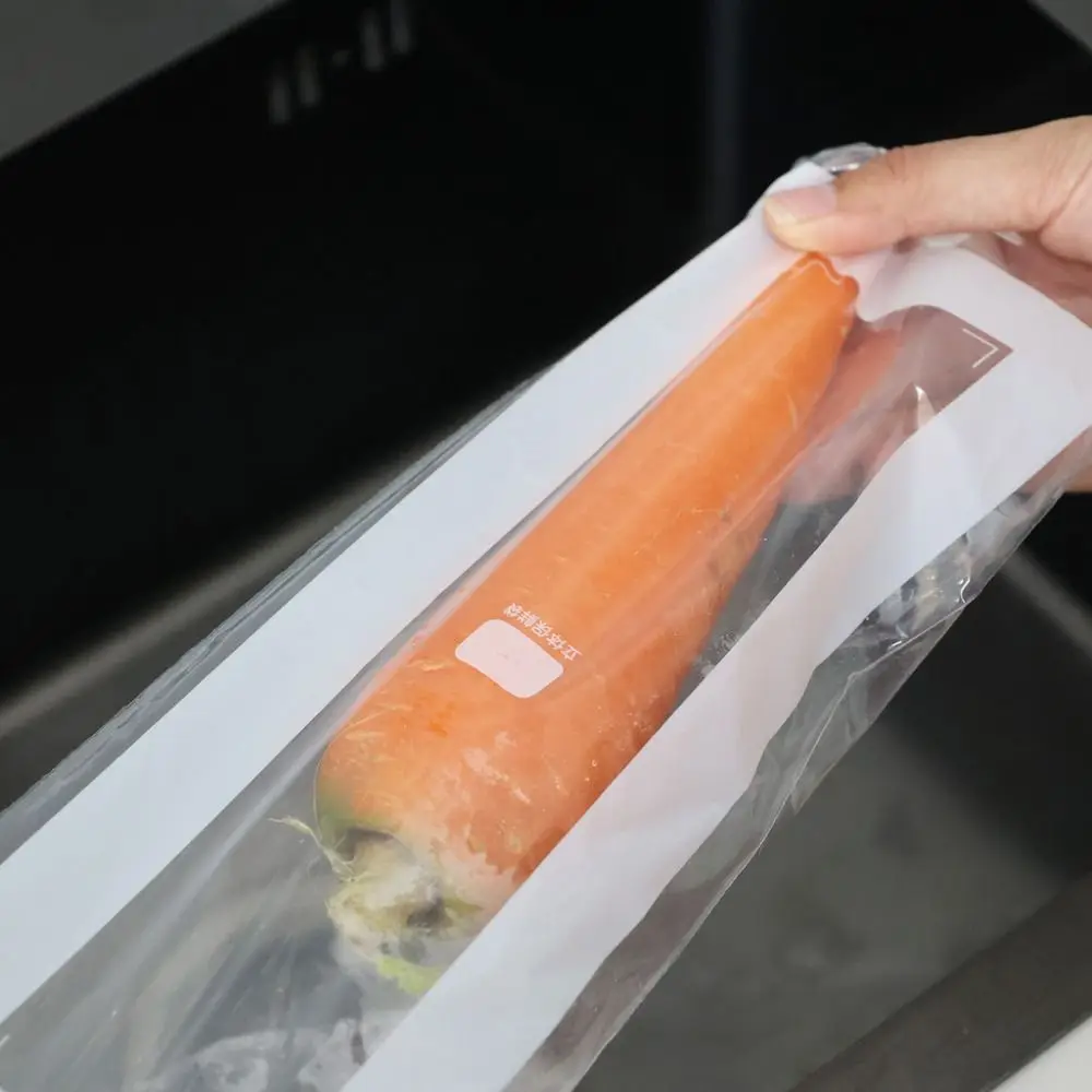 15/50Pcs Reusable Food Sealing Bags Moisture-proof Thickened Fruits Vegetables Fresh-keep Bags Long Strip Leakproof
