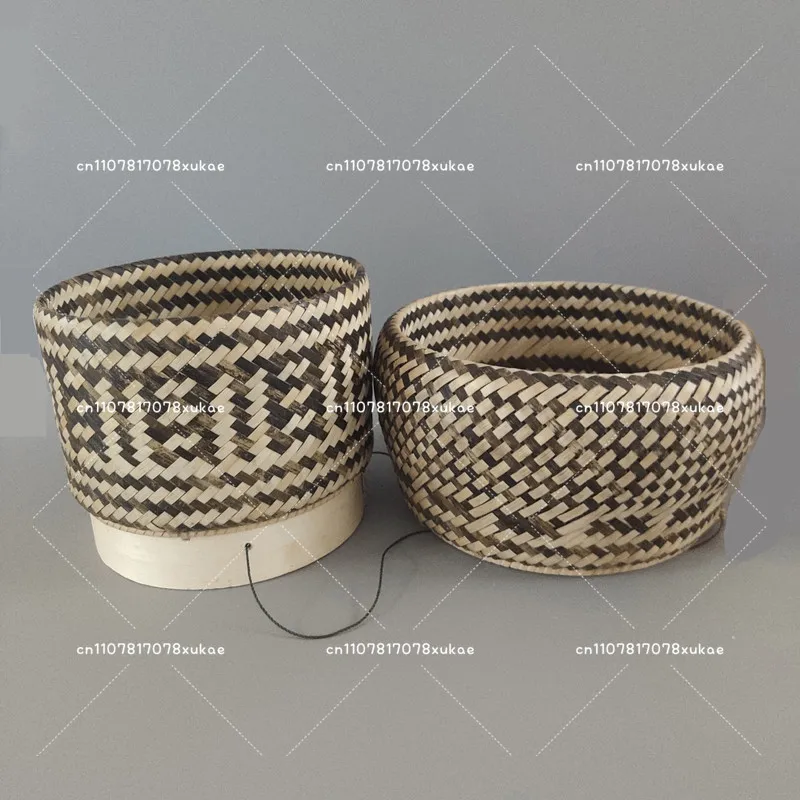 Thai Rice Lao Sticky Rice Thai Handmade Bamboo Rice Basket Tea Box Imported Bamboo Basket