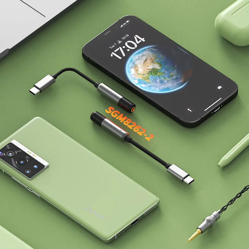 SHANLING UA Mini USB ЦАП AMP Усилитель для наушников USB-ключ Type-C к адаптеру 3,5 мм Hi-Res Audio DSD256 384 кГц/32 бит