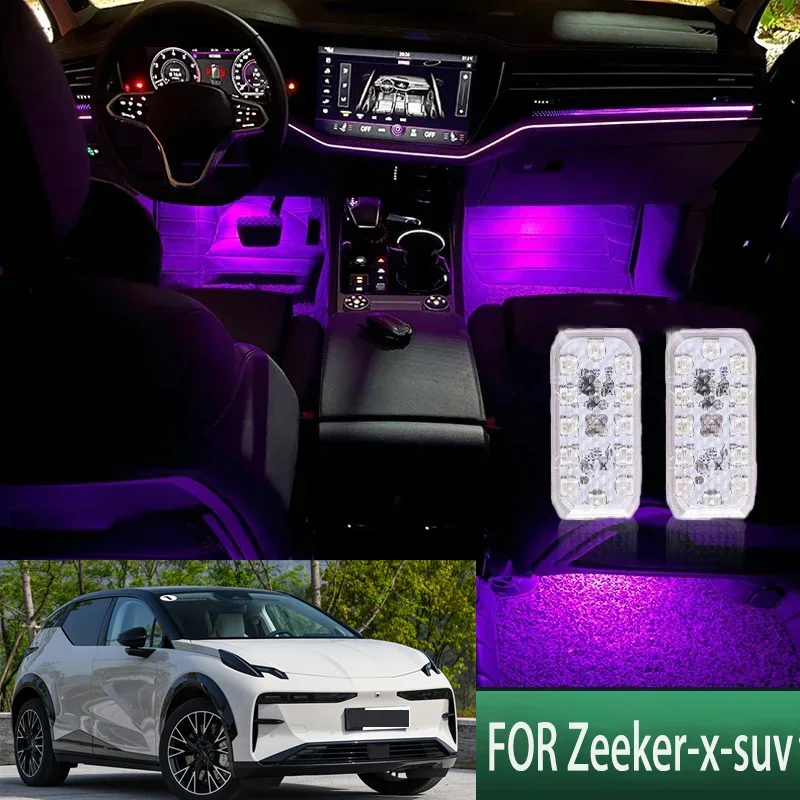 

FOR Zeeker-X LED Car Interior Ambient Foot Light Atmosphere Decorative Lamps Party decoration lights Neon strips