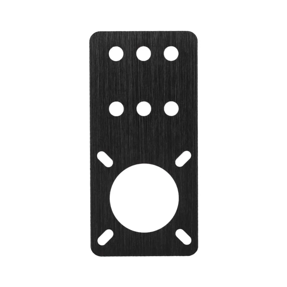 NEMA 17 Anodized Aluminum Stepper Motor Mounting Plate 3D Printer Accessories(Black)