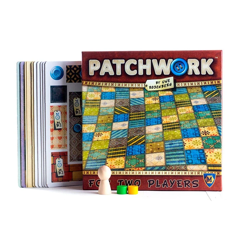 Patchwork Board Game for Two Players Funny Party Games Paper Cards Chinese/English Version 