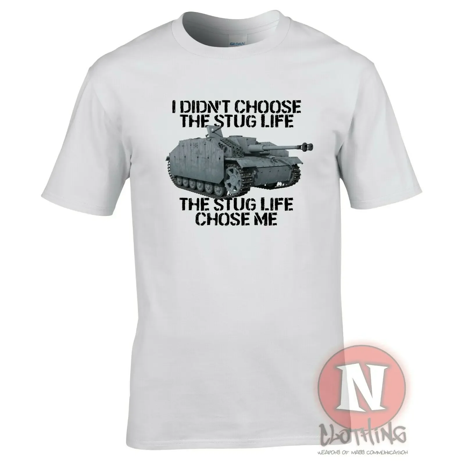 I didn\'T chose the Stug life Men T-shirt WW2 German military armour World Tanks