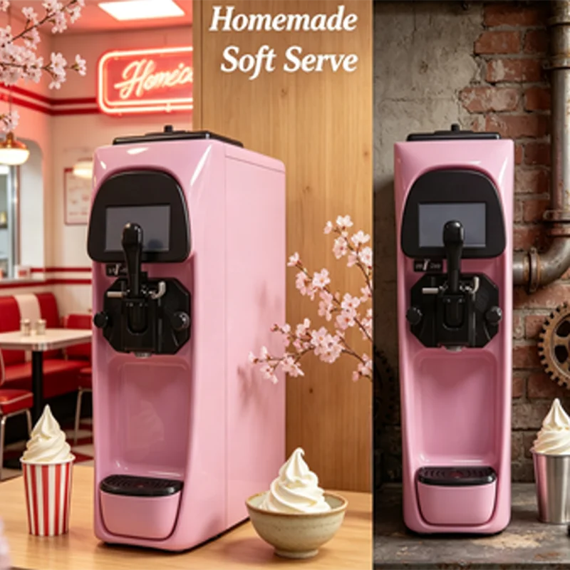 Single Flavor Self Cleaning Table Soft Service Yogurt Ice Cream Maker Machine for Buffet