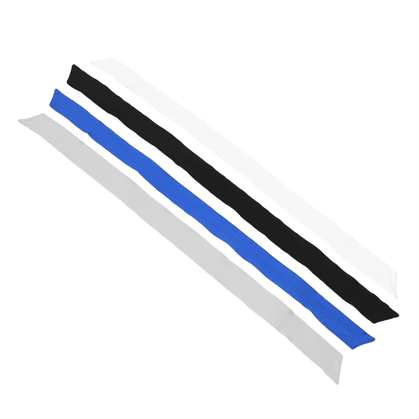 

4pcs Adjustable Athletic Sweatbands Ninja Karate Headbands For Sports Yoga Running Gym Tennis Non Slip Fitness Elastic Band