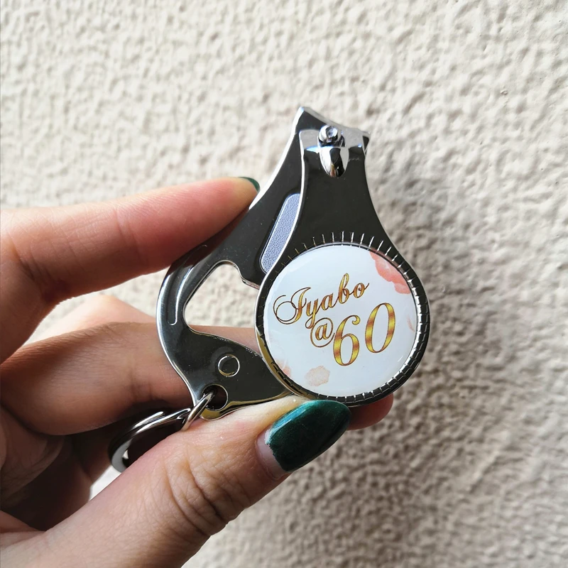 50/100pcs Personalized Logo Wedding Souvenir Favors Gifts Bottle Opener  Birthday Party Keychain Text/Nail Clippers Custom Photo