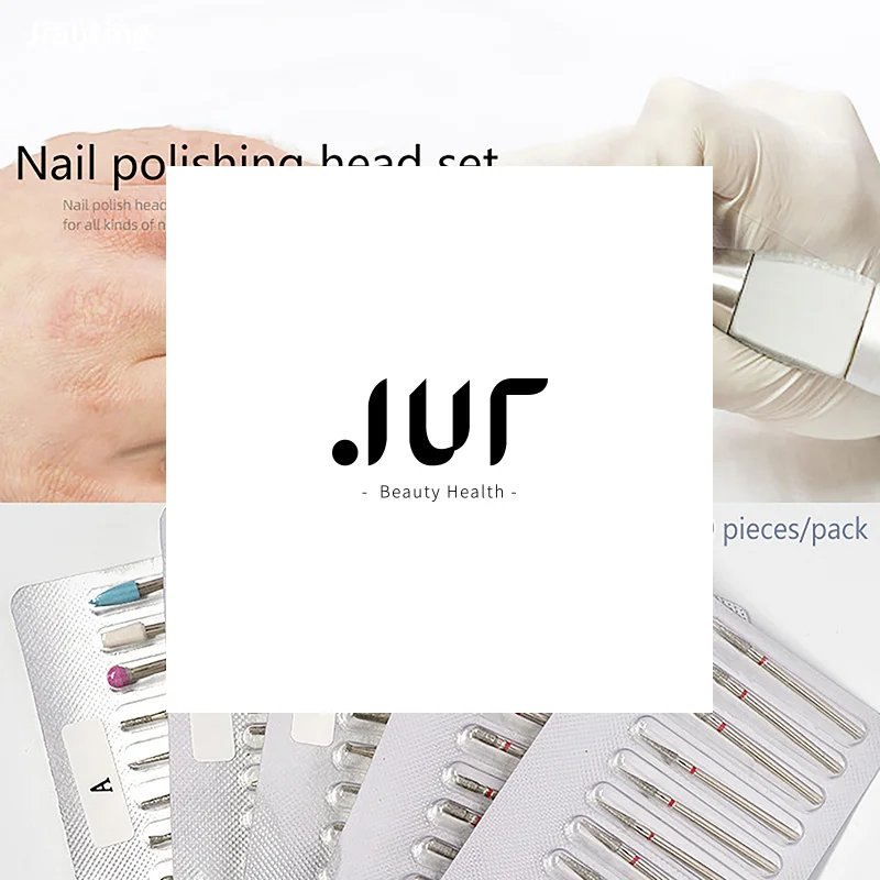 Set di 10 Punte per Trapano per Unghie, Frese Elettriche Rotanti per Pedicure e Manicure, Accessori per Unghie