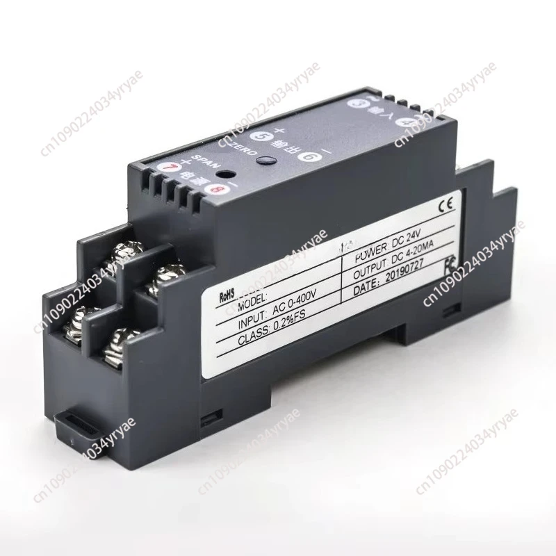 

DC 0-1000V Input 4-20mA/RS485 Output Din Type Voltage Transmitter DC Voltage Signal Transducer Voltage Sensor