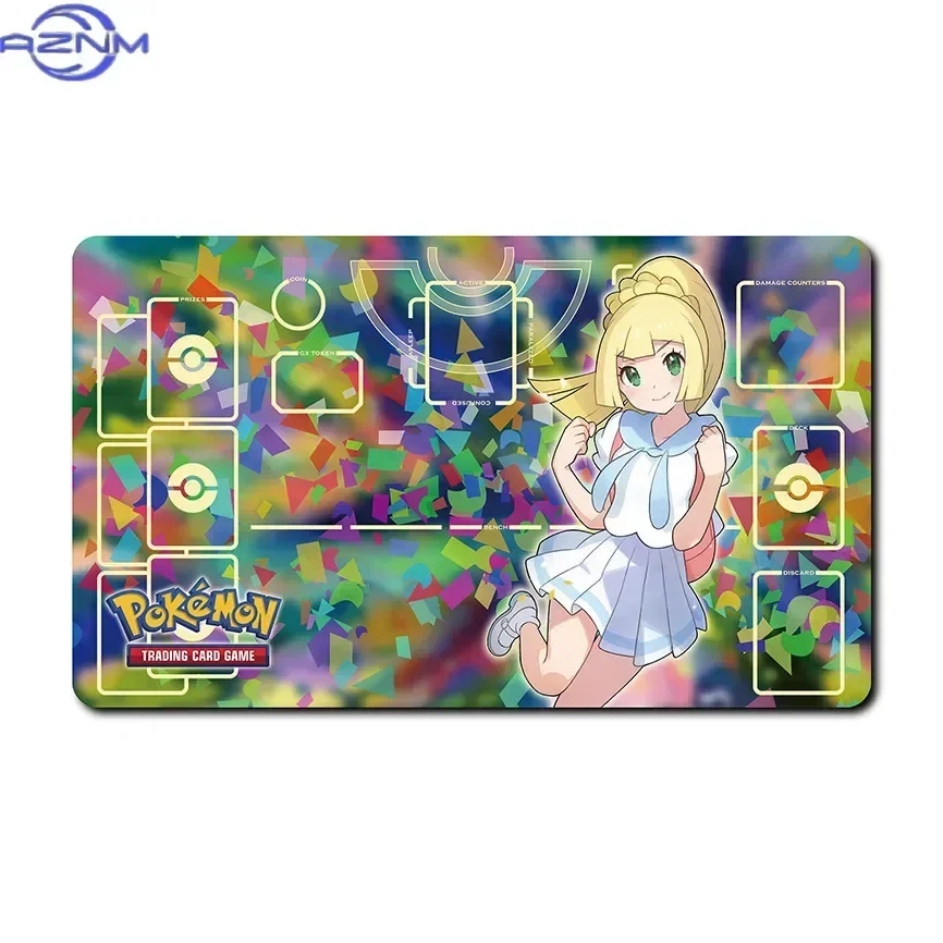 Anime Pokemon Coordinator Mouse Pad, PTCG Trading Card Game Playmat, Card Battle Mat