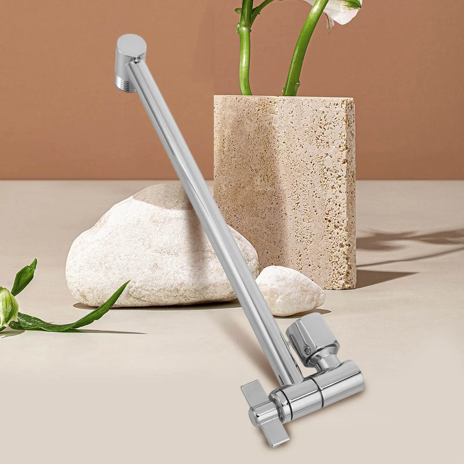 Stainless Steel Arm Extension 2Cm Adjustable Wall Mounted Universal Extender For Rain Handheld Shower Head Heavy Duty
