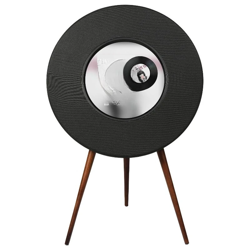 

Record lyrics speaker subtitles vinyl machine living room floor display gift bluetooth speaker