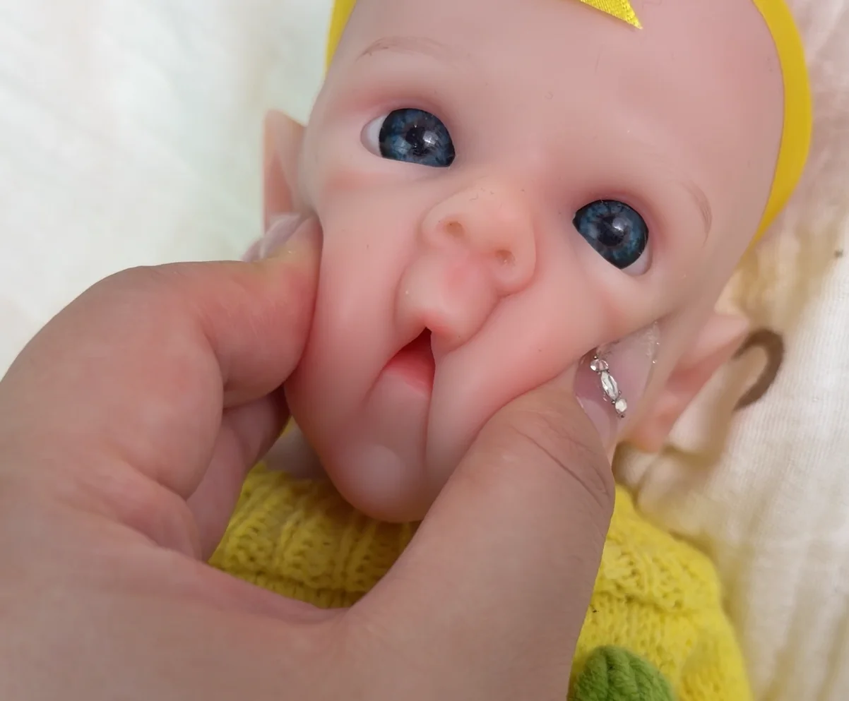 

NPK 12 дюймов, открывающаяся рот, супермягкая, твердая, платиновая, силиконовая, гибкая, эластичная, реалистичная, среднего размера, милая бетка для коллекционеров