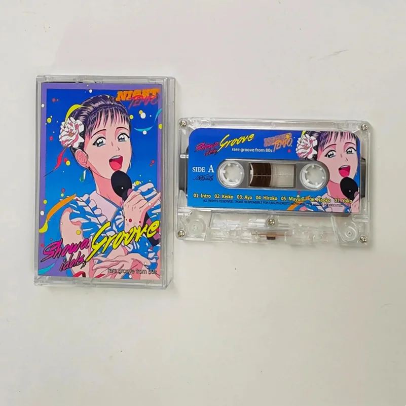Vaporwave City Pop Night Tempo Music Tape Showa Idol's Groove 2 Album Intro Cassettes Cosplay Recorder Walkman Soundtracks Box - view 2