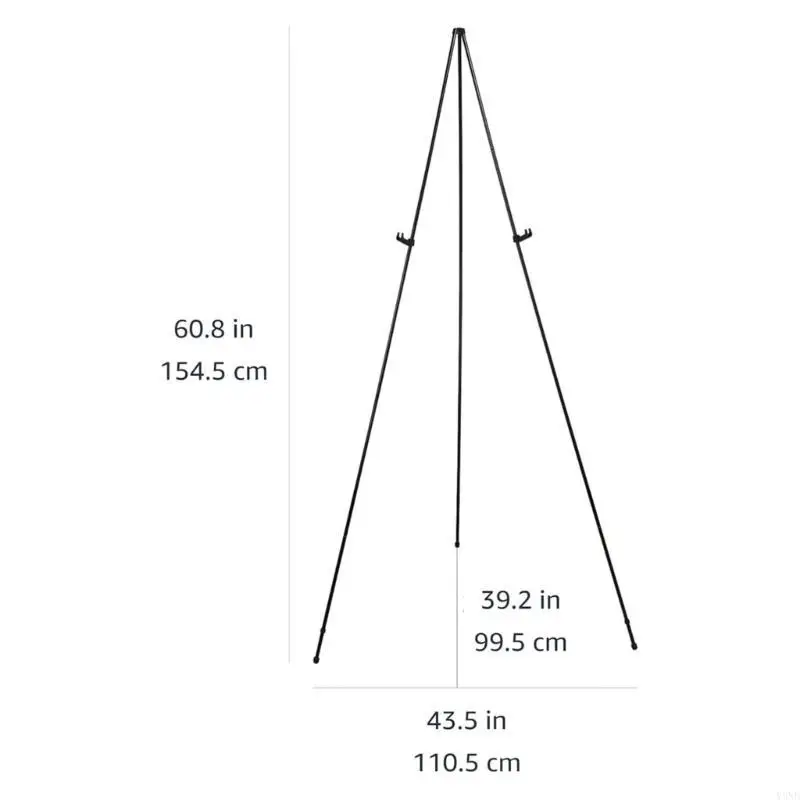 حامل لوحة معدنية قابل للطي مع إطار صلب وتصميم عملي مثالي لفصول الفن والرسم في الهواء الطلق Y3ND