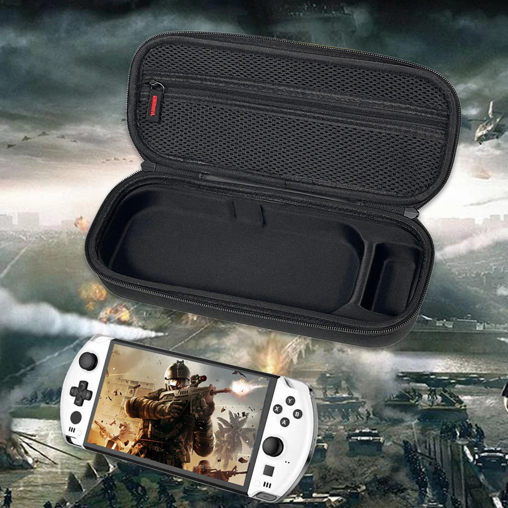 Handheld Game Protective Bag Waterproof Fall-proof Leather Case Shockproof Tablets Handbag Anti-Dust for GPD Win3/4 Game Console