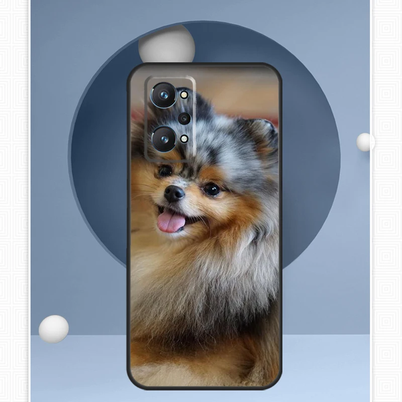 Pomeranian Dog For Realme C55 C33 C30 C21Y 10 Pro Plus GT Neo 5 3 3T Case For OnePlus 11 10 Pro Nord 2 2T