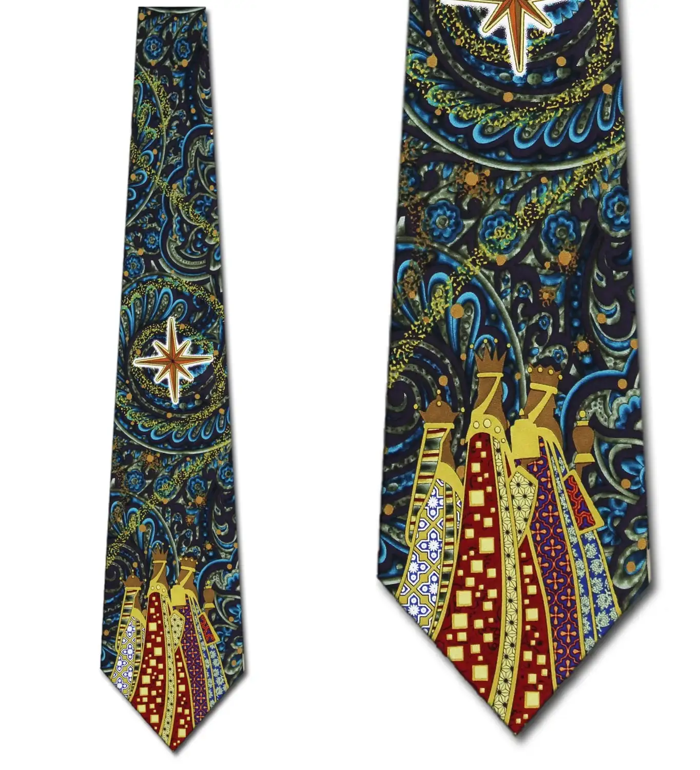 Christmas Wise Men Necktie Mens Tie by Eagles Wing