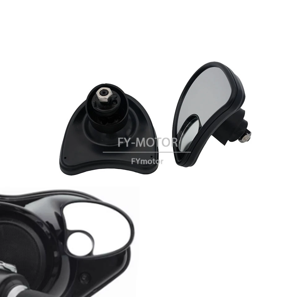 

Motocycle Rearview Mirror Batwing Fairing Mount Side Mirrors Fit For Harley Electra Street Glide Ultra Limited Tri Glide 2014