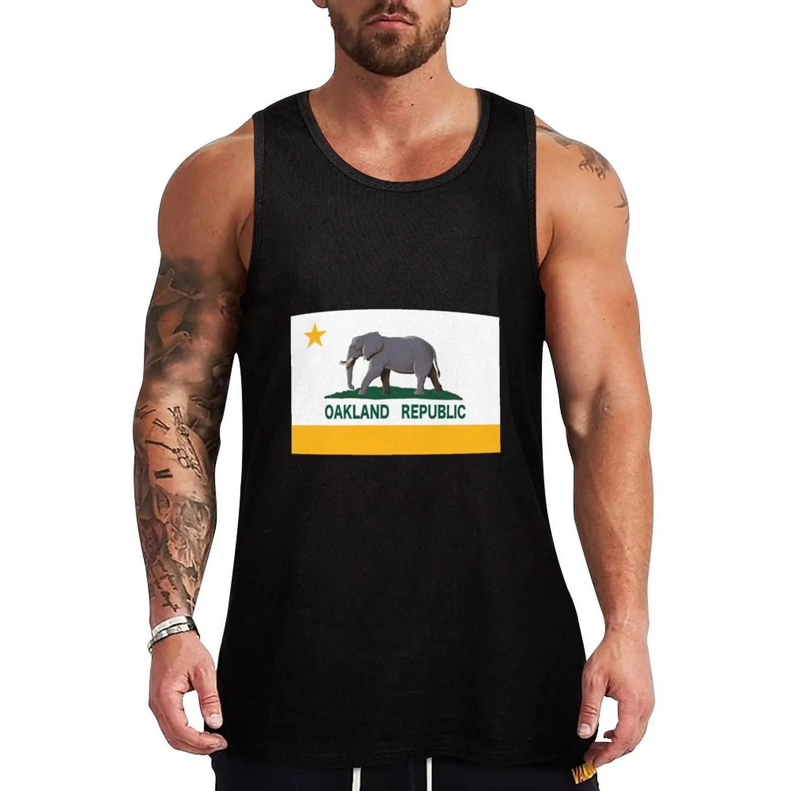 

Oakland Baseball Republic Tank Top спортивные футболки для мужчин рубашки без рукавов спортивная рубашка мужская спортивная рубашка для фитнеса мужская