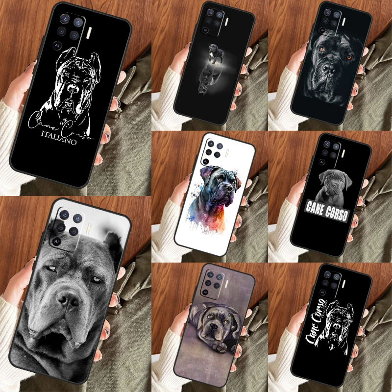 Cane Corso Italian Mastiff Dog Case For OPPO A57s A54 A74 A94 A53 A31 A5 A9 A15 A16 A17 A77 A76 A96 A52 A72 A91 A93 Cover