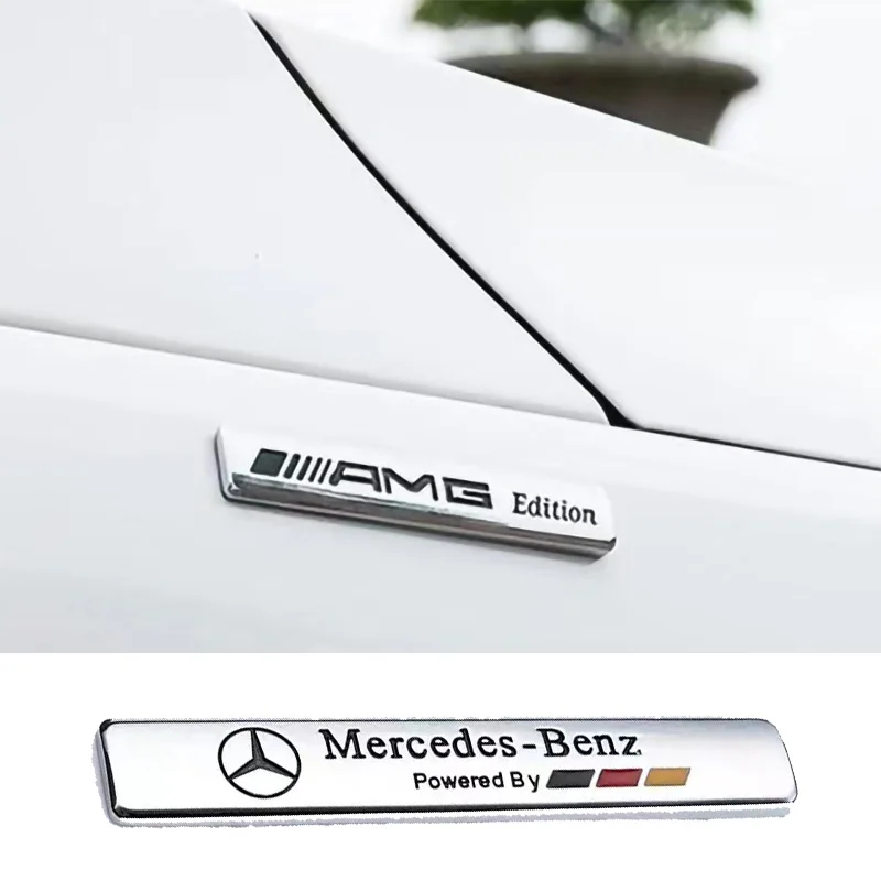 

Car Styling 3D Metal Logo Car Sticker Emblem Badge Decal For Mercedes Benz W211 W210 W213 W203 W205 W211 W204 W203 GLE GLA CLA