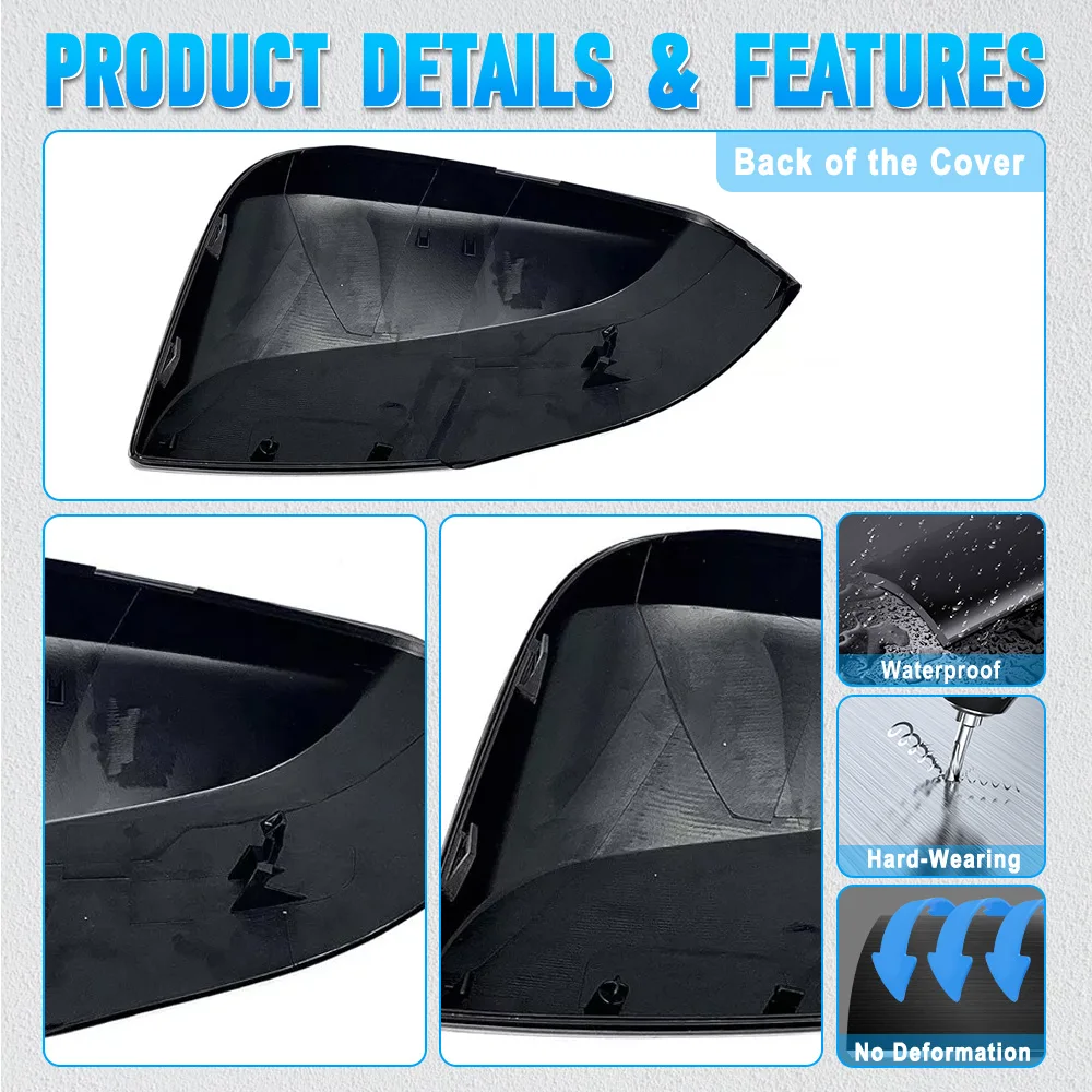 87945-0R140 Mirror Cover Cap For Toyota RAV4 2019-2024 (For With Turn Signal Lamp Type) 87915-0R150