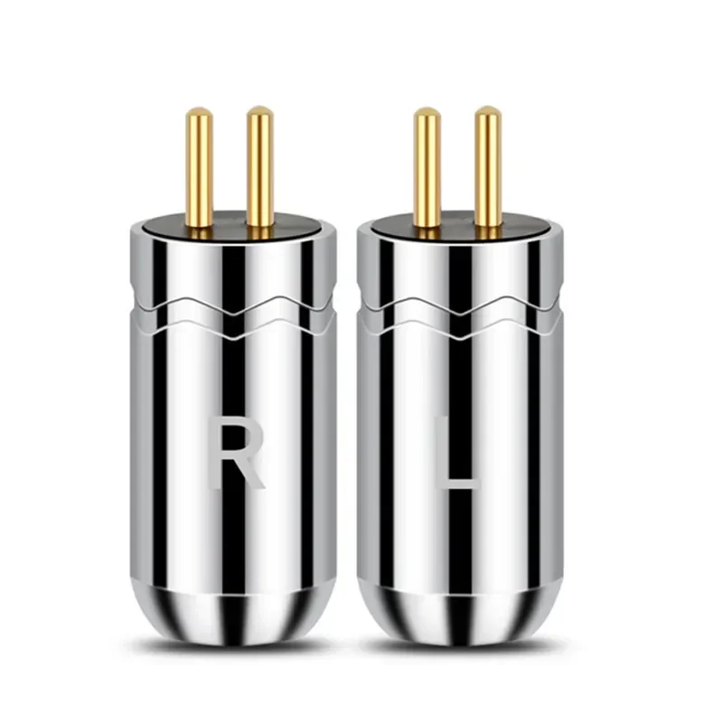 Conector de conectores de Audio de 2 pines y 0,78mm para auriculares JH11 JH16Pro W4R, auriculares transparentes de 0,78 pines, conector para auriculares macho, carcasa negra