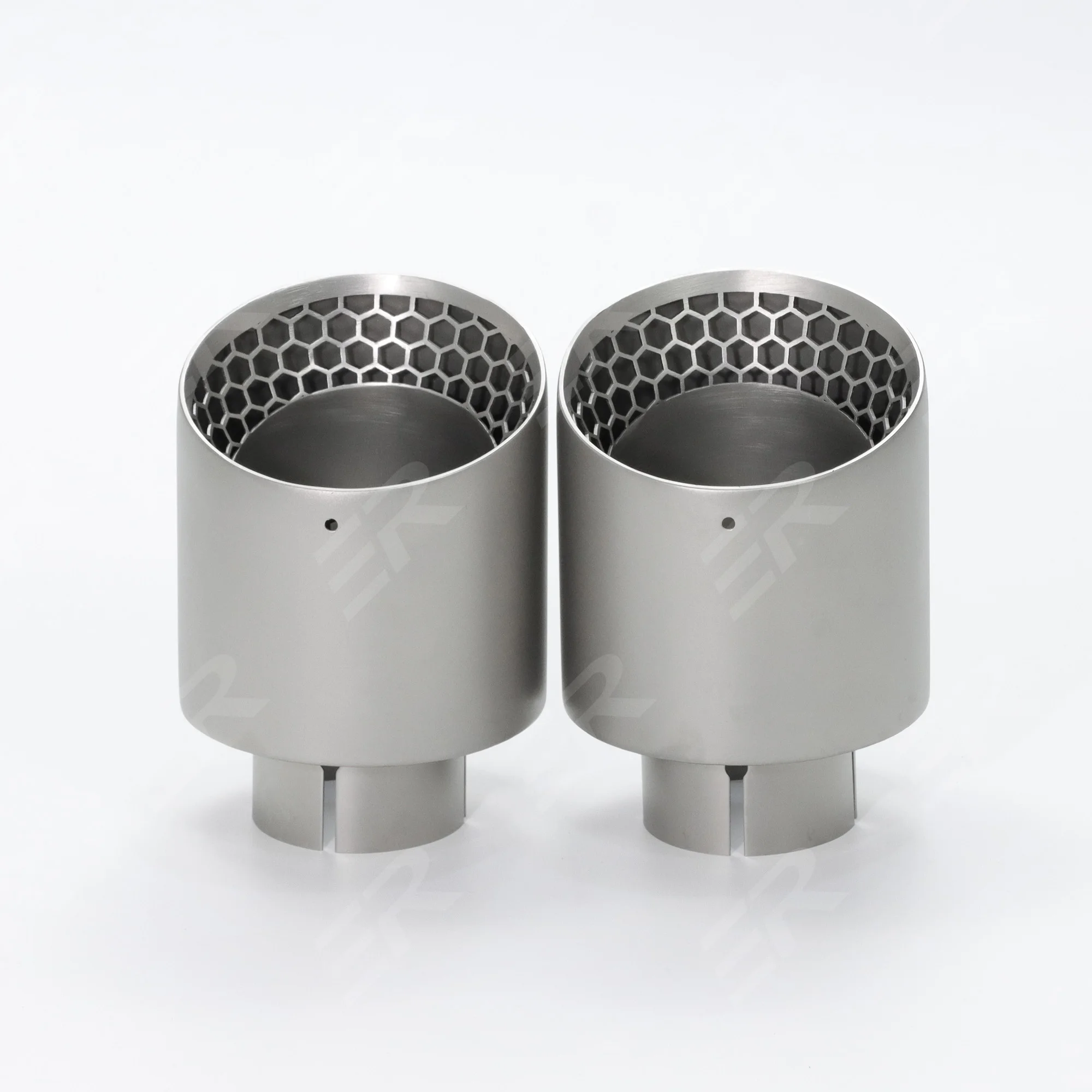 ER Car accsesories Upgrade Honeycomb Design  Exhaust Tip Matte 304 Stainless Muffler Universal Tail Tips Modify