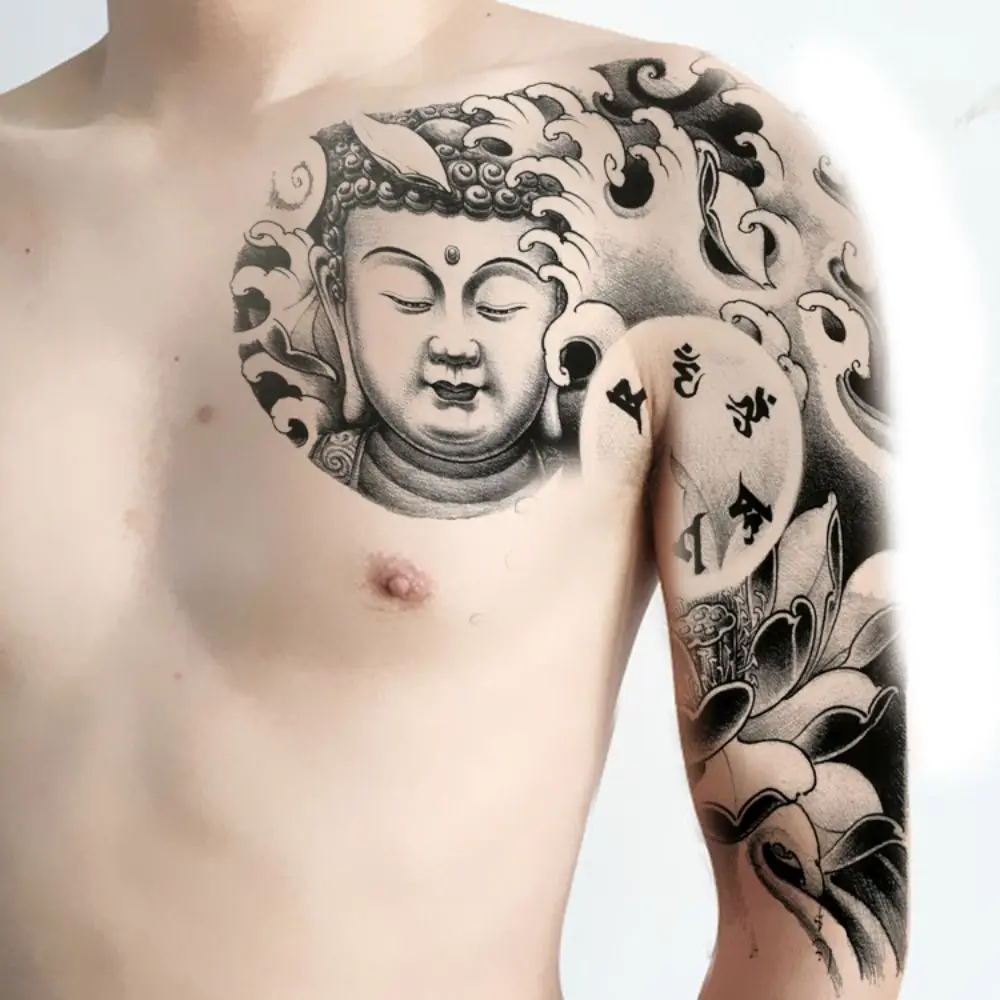 

Dragon Fake Tattoo Sticker Durable Waterproof Half Nail Tattoo Sticker Personalized Long Lasting Temporary Tattoo Sticker Women