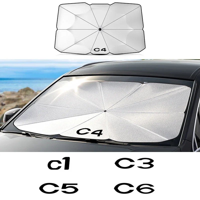 Auto Frontscheibe Sonnenschutz für Citroen C1 C2 C3 C4 C4L C5 C6 C8 C-ELYSEE VTS XSara C-Crosser Berlingo Jumpy Nemo Zubehör