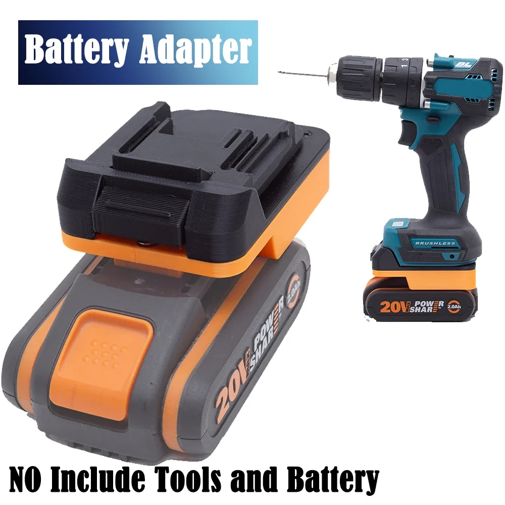 

Battery Converter Adapter For Worx 4PIN Lithium Battery to for Makita 18V Cordless Drill Tool Accessories (Only Adapter）