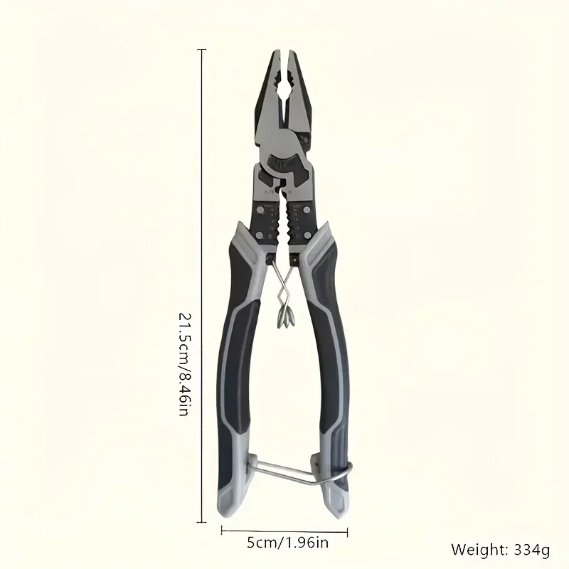 Pinza diagonale universale per elettricista da 9 pollici Pinza a crimpare Pinza ad ago Pinza a becchi Utensili manuali hardware multifunzionali