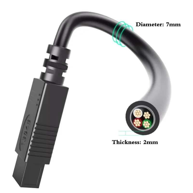 1.8 メートル 3 メートル 4.5 メートル IEEE 1394B データケーブル 4P/6P/9P キャプチャカード産業用カメラ接続ケーブル 1394 Firewire 大から小