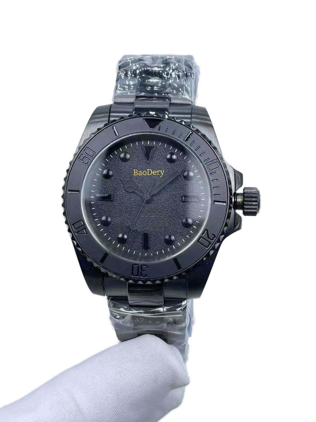 40mmMen's  Frosted Black Case Waterproof Watch, Cool & Business-Casual