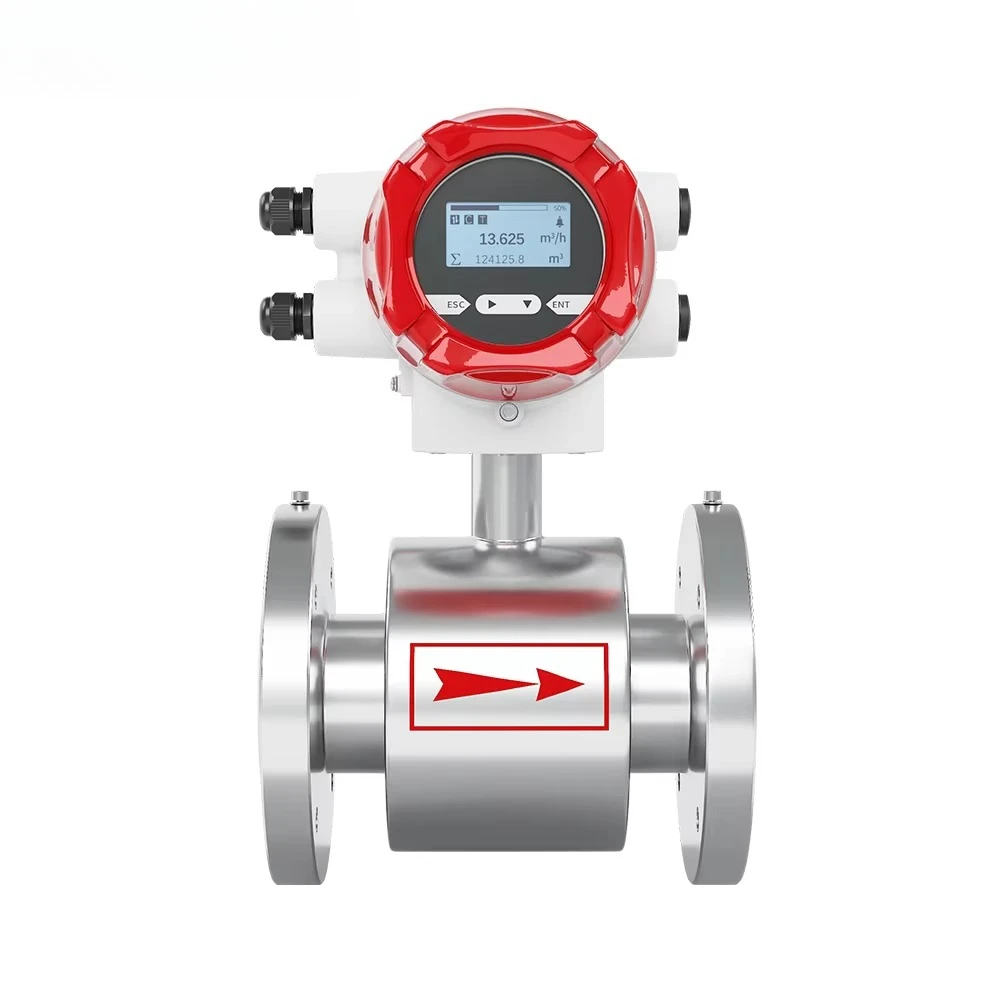 

High Accuracy Rs485 Sanitary Water Beer Milk Food Industrial Electromagnetic Flowmeter