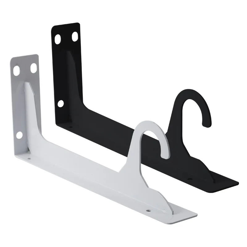 1Pcs Heavy duty hook bracket wall thickened triangular bracket wardrobe hanger bracket load-bearing bracket layer board support