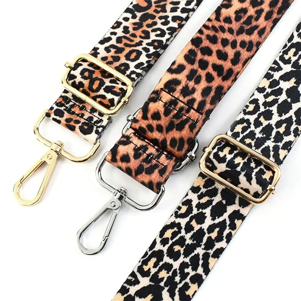 High Quality Replacement Leopard Print Bag Strap Adjustable Handbag Belt Wide Shoulder Bag Strap Bag Strap Bag Accessories