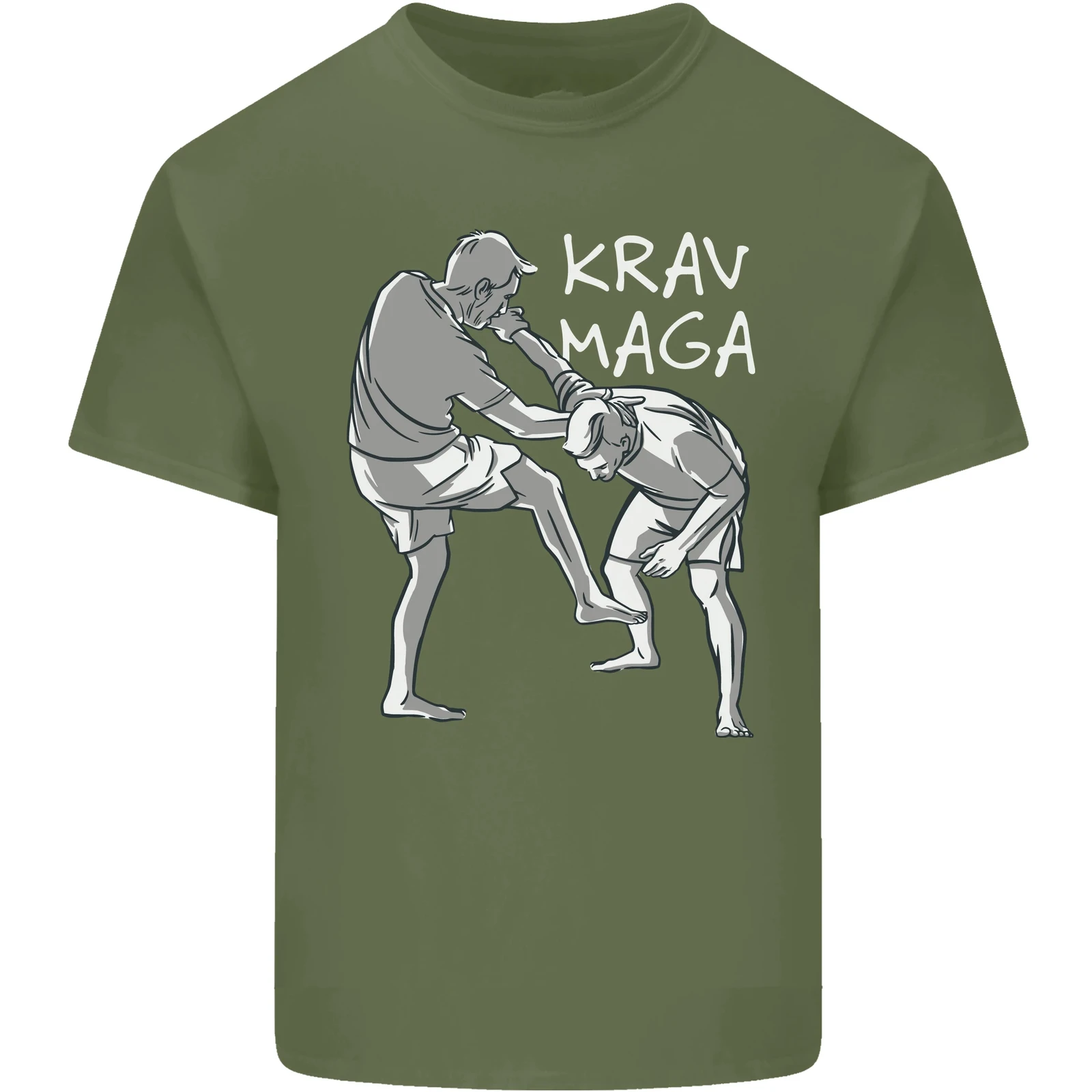 Krav Maga Mixed Martial Arts MMA Fighting Mens Cotton T-Shirt Tee Top Men\'s 100% Cotton Casual T-shirts Loose Top Size S-3XL