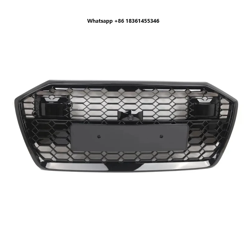 

New Gloss Black Car Front Radiator Front Bumper Honeycomb Mesh Grilles Fits