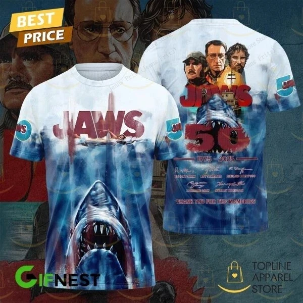Movie Jaws 3D Printed T-shirt Men Women Fashion Shark T shirt Sports Hip Hop Short Sleeve Tops Tees Kids Clothing Street Costume image 5
