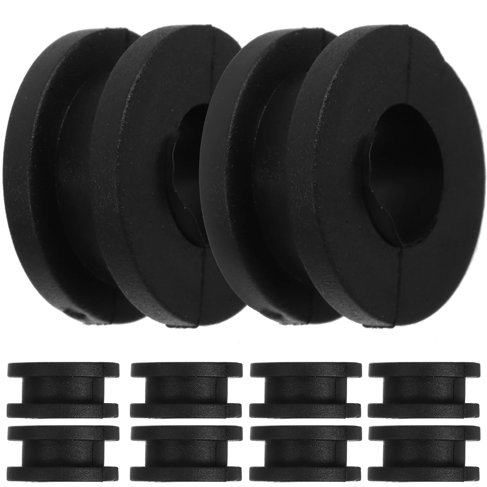 

10 Pcs Motorcycle Rubber Grommets Replacement Round Plastic Gasket Side Cover Accessories Black Lightweight Easy Install