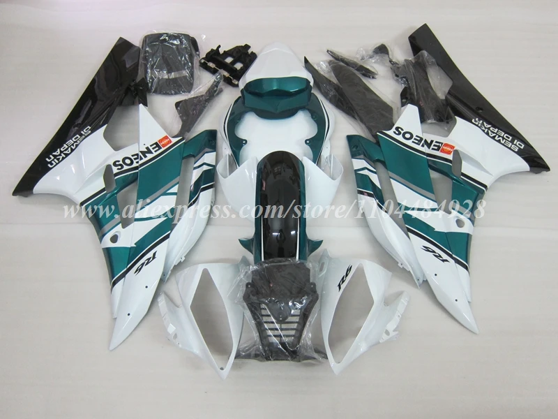 4Gifts New ABS Motorcycle Fairings Kit Fit For YAMAHA R6 2006 2007 06 07 Bodywork Set Custom White Black Green
