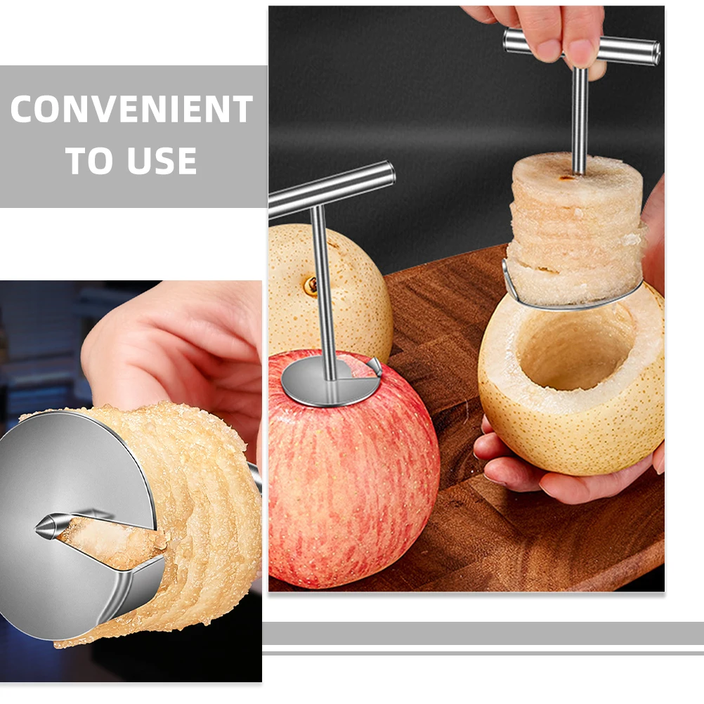 

Stainless Steel Fruit Corer Tool Apple Pear Pineapple Core Remover Easy Use Comfortable Handle Coring Aid Kitchen