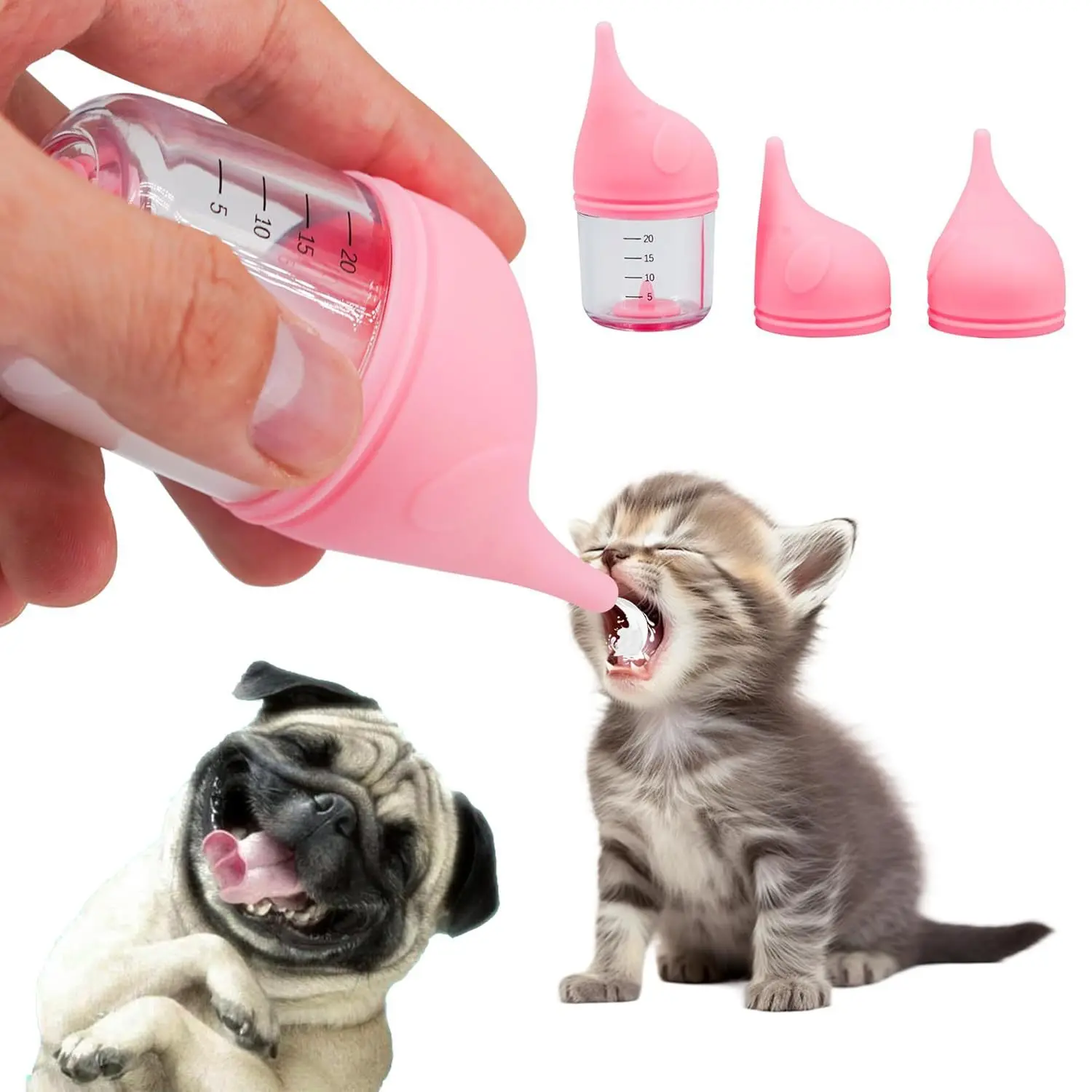 

Pet Feeding Bottle Dog Cat Feeder Medicine Feeder Newborn Anti-choking Drinking Milk Kitten Dog Feeding Pet Supplies