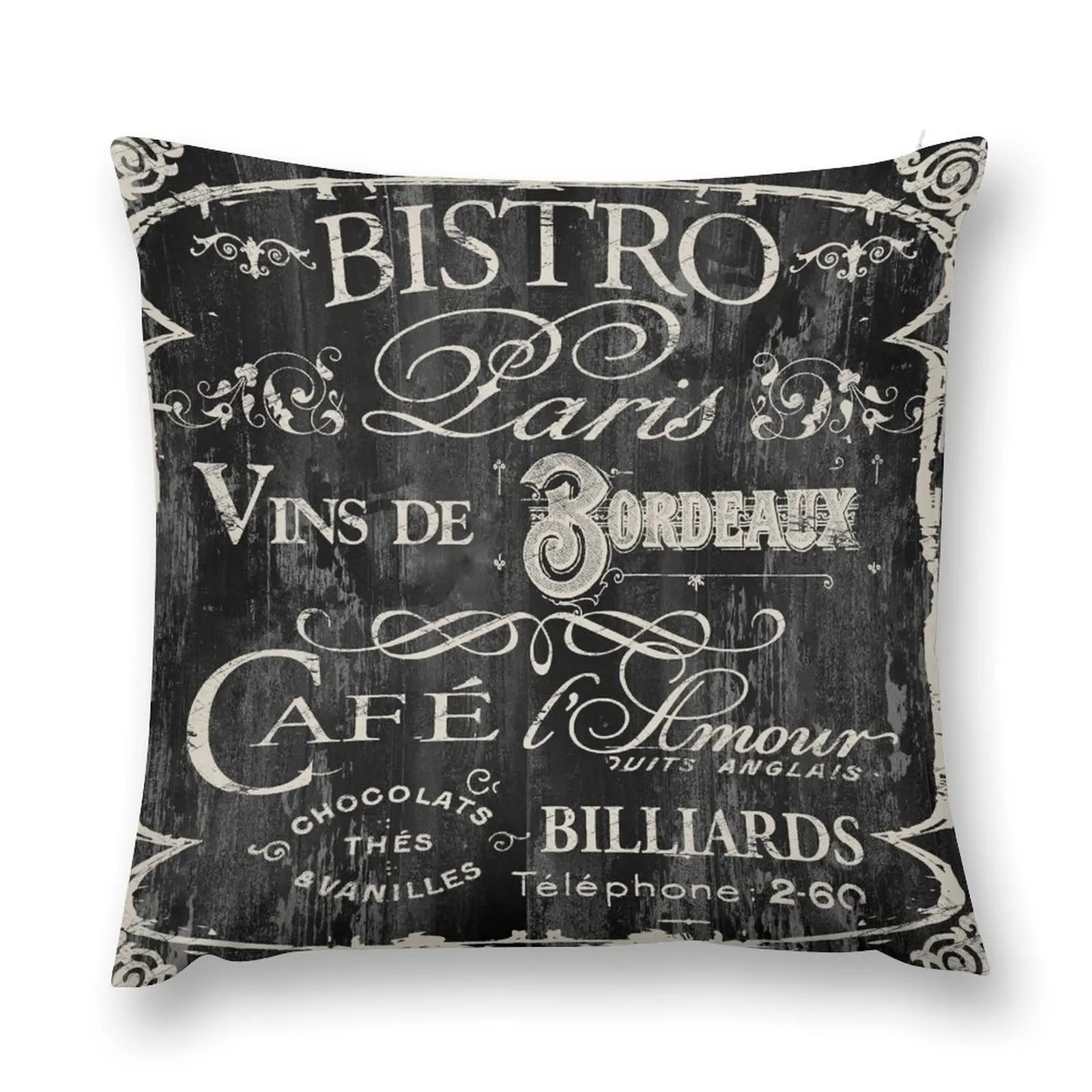 

Paris Bistro Throw Pillow sleeping pillows Sofa Cushions Covers pillow