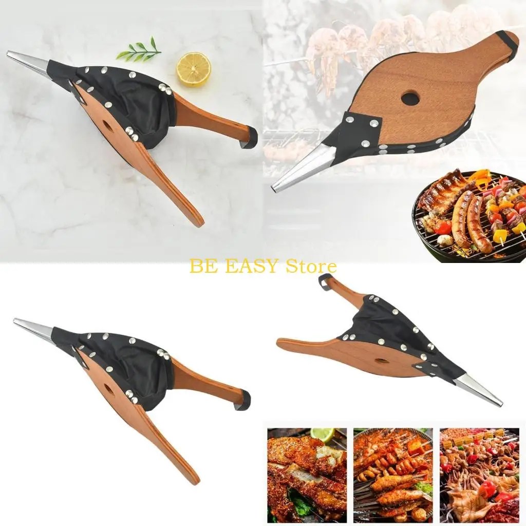 

E28F Легко переносимая воздуходувка для уличного гриля Эффективная регулируемая воздуходувка для быстрого зажигания угля и