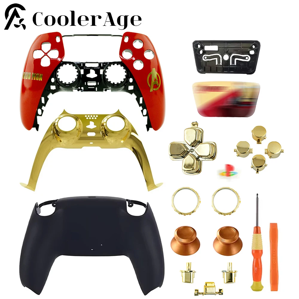 Replacement Housing Shell For PS5 Controller BDM 010 020 030 040 050 Customized Color Front Back Case Touchpad Cover 3D Cap