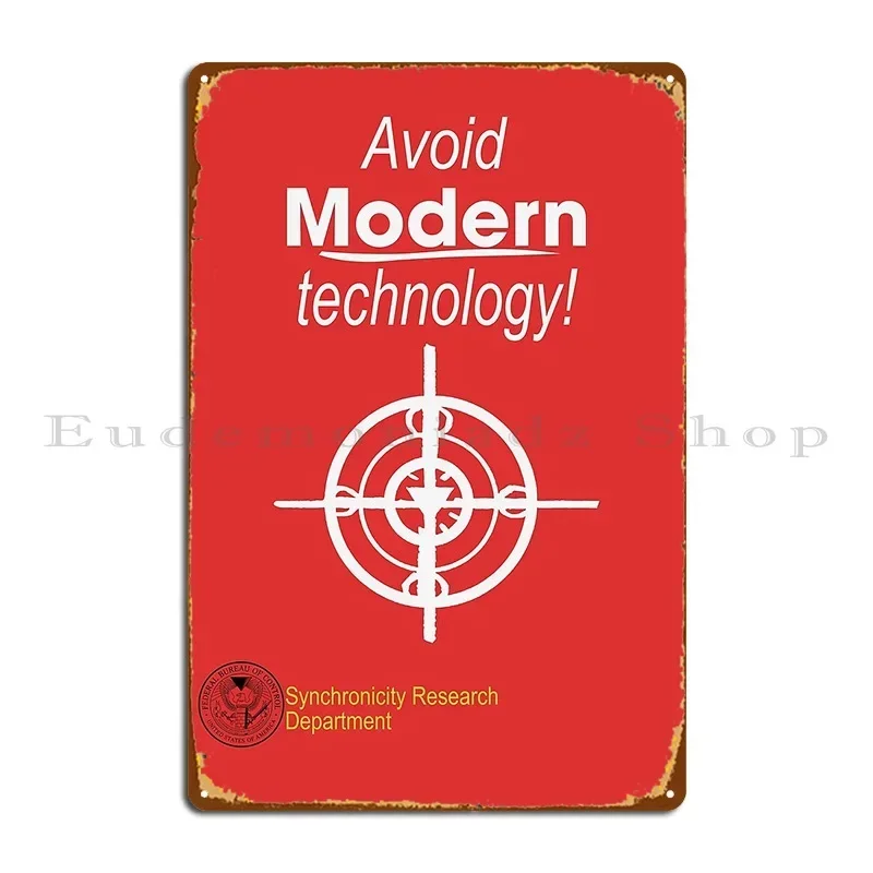 Control Avoid Modern Technology Metal Plaque Poster Party Cinema Club Bar Character Garage Club Tin Sign Poster