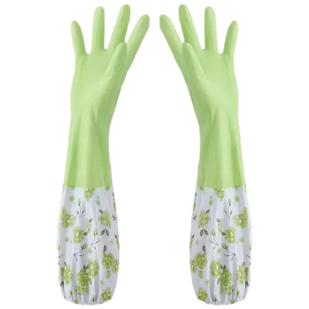 

Winter Gloves Dishwashing Kitchen for Dishes Clean Household Cleaning Green Work